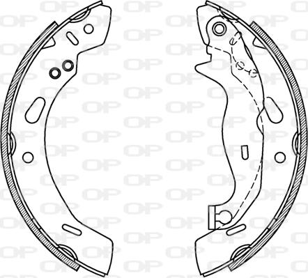 Open Parts BSA2231.00 - Bremžu loku komplekts ps1.lv