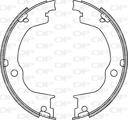 Open Parts BSA2220.00 - Bremžu loku komplekts ps1.lv