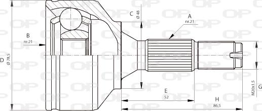 Open Parts CVJ5685.10 - Šarnīru komplekts, Piedziņas vārpsta ps1.lv