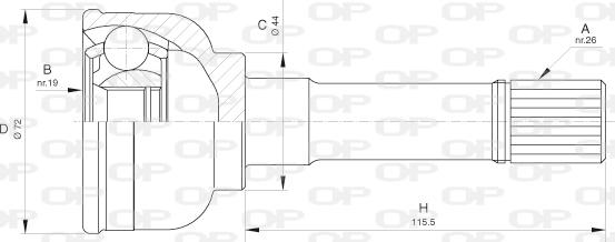 Open Parts CVJ5631.10 - Šarnīru komplekts, Piedziņas vārpsta ps1.lv