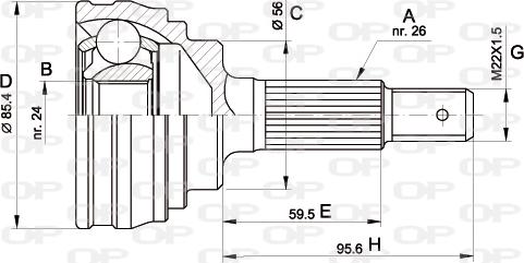 Open Parts CVJ5067.10 - Šarnīru komplekts, Piedziņas vārpsta ps1.lv