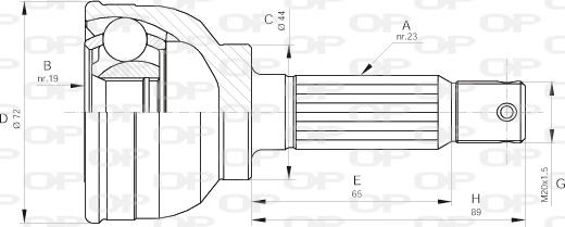 Open Parts CVJ5079.10 - Šarnīru komplekts, Piedziņas vārpsta ps1.lv