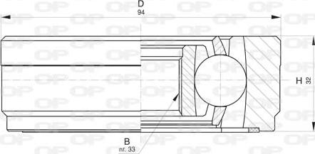 Open Parts CVJ5814.20 - Šarnīru komplekts, Piedziņas vārpsta ps1.lv