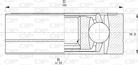 Open Parts CVJ5795.20 - Šarnīru komplekts, Piedziņas vārpsta ps1.lv