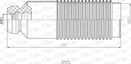 Open Parts DCK5110.02 - Gājiena ierobežotājs, Atsperojums ps1.lv