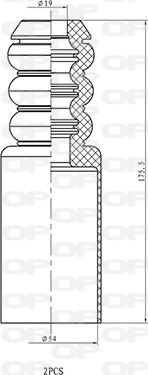 Open Parts DCK5111.02 - Gājiena ierobežotājs, Atsperojums ps1.lv