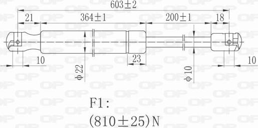 Open Parts GSR6069.00 - Gāzes atspere, Bagāžas / Kravas nodalījuma vāks ps1.lv