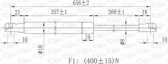 Open Parts GSR6162.00 - Gāzes atspere, Bagāžas / Kravas nodalījuma vāks ps1.lv