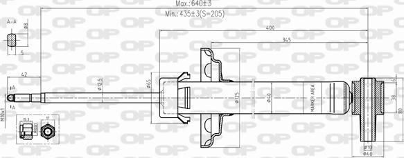 Open Parts SAB8499.32 - Amortizators ps1.lv