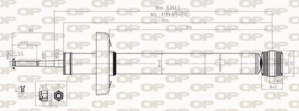 Open Parts SAB8488.32 - Amortizators ps1.lv