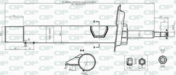 Open Parts SAB8437.31 - Amortizators ps1.lv