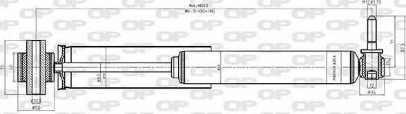 Open Parts SAB8429.32 - Amortizators ps1.lv