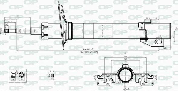 Open Parts SAB8541.31 - Amortizators ps1.lv