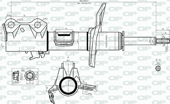 Open Parts SAB8558.31 - Amortizators ps1.lv