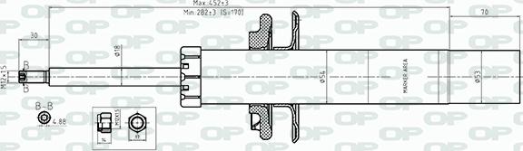 Open Parts SAB8562.31 - Amortizators ps1.lv