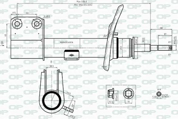 Open Parts SAB8506.31 - Amortizators ps1.lv