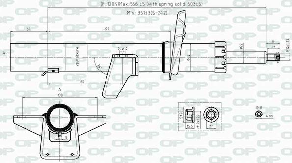 Open Parts SAB8535.32 - Amortizators ps1.lv