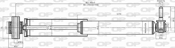 Open Parts SAB8530.32 - Amortizators ps1.lv