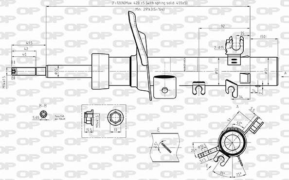 Open Parts SAB8578.31 - Amortizators ps1.lv