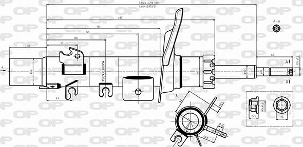 Open Parts SAB8646.31 - Amortizators ps1.lv