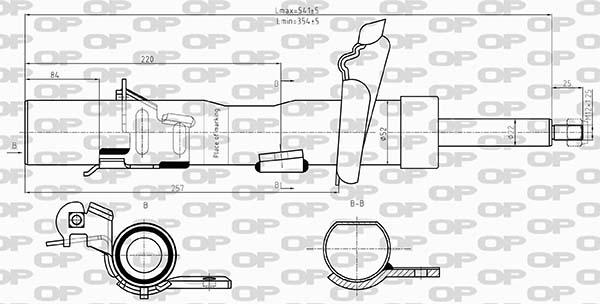 Open Parts SAB8608.31 - Amortizators ps1.lv