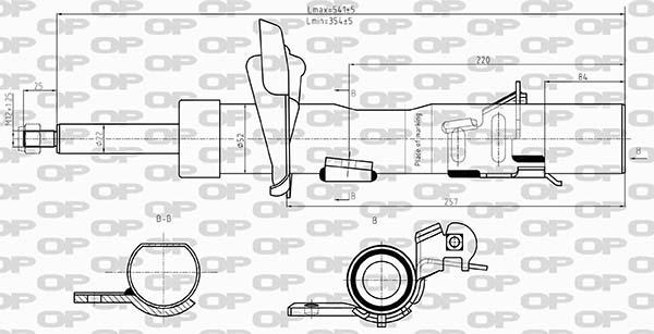 Open Parts SAB8607.31 - Amortizators ps1.lv