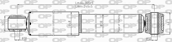 Open Parts SAB8613.32 - Amortizators ps1.lv