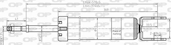 Open Parts SAB8634.32 - Amortizators ps1.lv