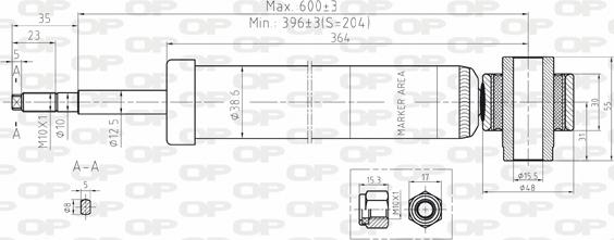 Open Parts SAB8094.32 - Amortizators ps1.lv