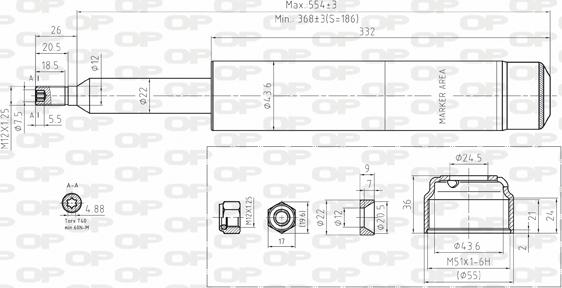 Open Parts SAB8095.11 - Amortizators ps1.lv