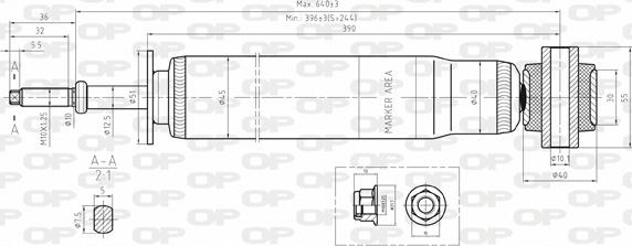 Open Parts SAB8047.32 - Amortizators ps1.lv