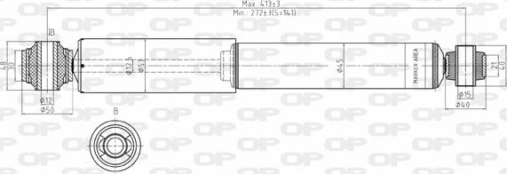 Open Parts SAB8059.32 - Amortizators ps1.lv