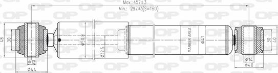 Open Parts SAB8006.32 - Amortizators ps1.lv