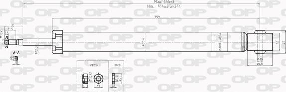 Open Parts SAB8014.32 - Amortizators ps1.lv