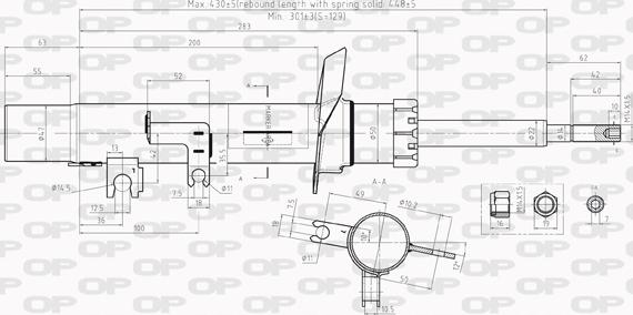 Open Parts SAB8011.31 - Amortizators ps1.lv