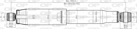 Open Parts SAB8018.32 - Amortizators ps1.lv