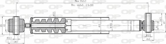 Open Parts SAB8081.32 - Amortizators ps1.lv