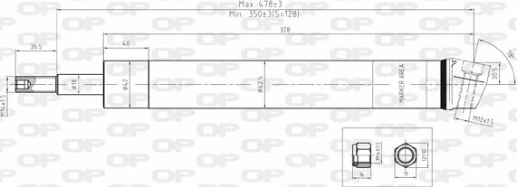 Open Parts SAB8083.31 - Amortizators ps1.lv