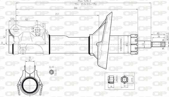 Open Parts SAB8087.11 - Amortizators ps1.lv