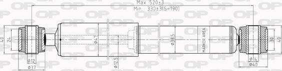 Open Parts SAB8198.32 - Amortizators ps1.lv