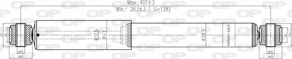 Open Parts SAB8159.32 - Amortizators ps1.lv