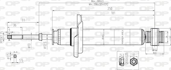 Open Parts SAB8102.32 - Amortizators ps1.lv