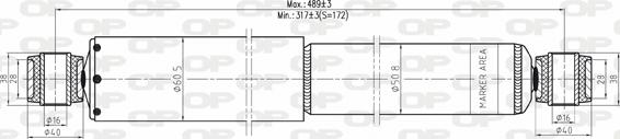 Open Parts SAB8115.32 - Amortizators ps1.lv