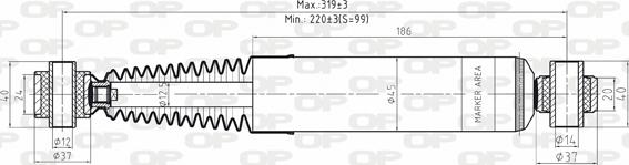 Open Parts SAB8175.32 - Amortizators ps1.lv