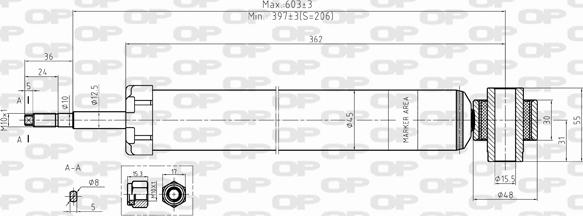 Open Parts SAB8394.32 - Amortizators ps1.lv