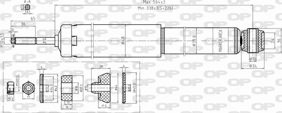 Open Parts SAB8390.32 - Amortizators ps1.lv