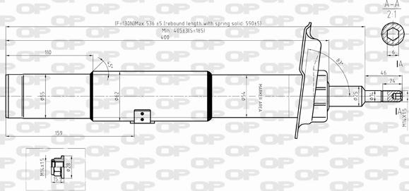 Open Parts SAB8343.31 - Amortizators ps1.lv