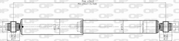 Open Parts SAB8332.32 - Amortizators ps1.lv