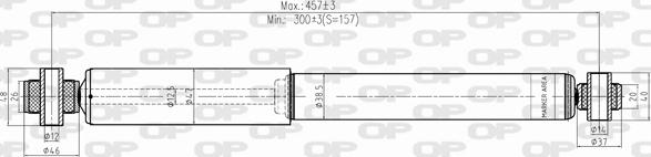 Open Parts SAB8337.32 - Amortizators ps1.lv