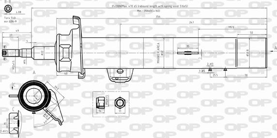 Open Parts SAB8292.31 - Amortizators ps1.lv